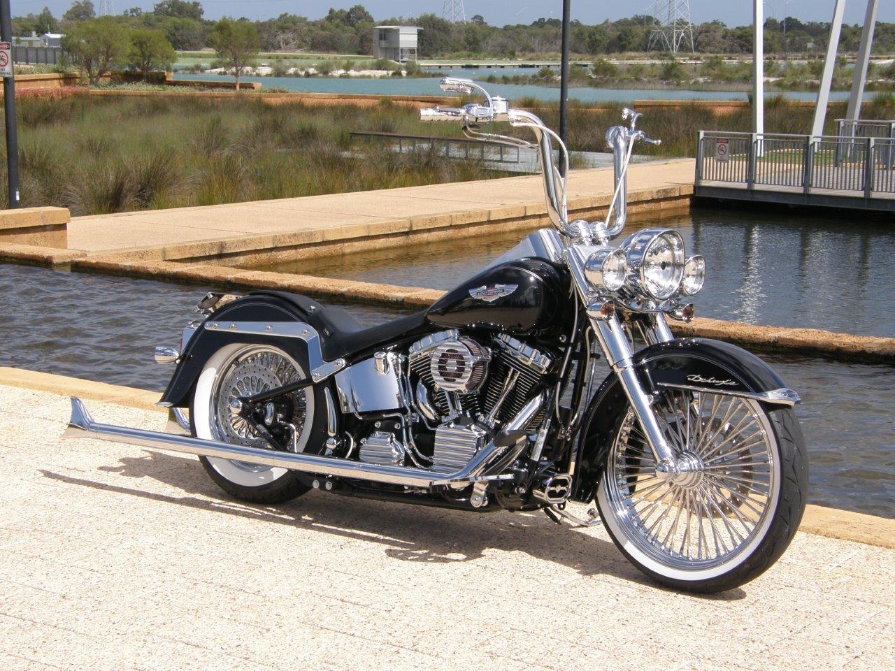 Burleigh Bars Traditional Ape Hanger Softail Deluxe